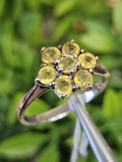 แหวน พลอย บุษราคัม 2 สี (Size) 58