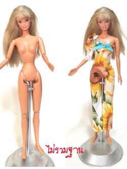 ตุ๊กตาบาร์บี้ข้อต่อ แขน-ขา รุ่นเก่า **ยืนเองไม่ได้ สภาพดี Mattel China 1993**แถมชุด ตามภาพ