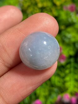 หยกพม่าเจียรนัย (Burmese jade ) 17.25 กะรัต หยกพม่า (jadeite) พลอยแท้ อัญมณีมงคลประจําวันเกิด เครื่องประดับพลอย