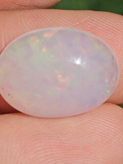 พลอย ไวท์ โอปอล White Opa 7.94 กะรัต (Cts.) พลอยแท้ อัญมณีมงคลประจําวันเกิด เครื่องประดับพลอย