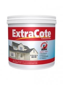 เอ็กซ์ตร้าโค้ท สีน้ำอะคริลิกชนิดด้าน สําหรับภายนอกและภายใน