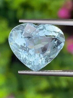 พลอย อความารีน Aquamarine 7.22 กะรัต (Cts.) พลอยแท้ อัญมณีมงคลประจําวันเกิด เครื่องประดับพลอย