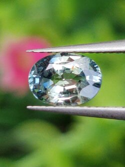 พลอย แซฟไฟร์ 2 สี Bi Color Sapphire 0.91 กะรัต (Cts.) พลอยแท้ อัญมณีมงคลประจําวันเกิด เครื่องประดับพลอย