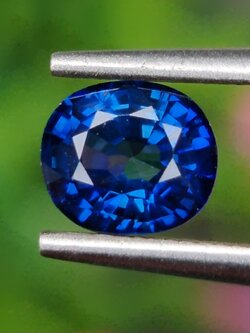 พลอย ไพลิน Blue Sapphire 1.14 กะรัต (Cts.) พลอยแท้ อัญมณีมงคลประจําวันเกิด เครื่องประดับพลอย