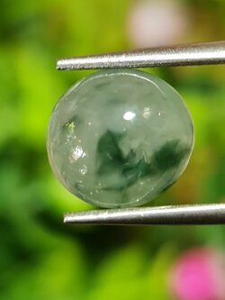 หยกพม่าเจียรนัย (Burmese jade ) 4.36 กะรัต หยกแท้ อัญมณีมงคลประจําวันเกิด เครื่องประดับหยก