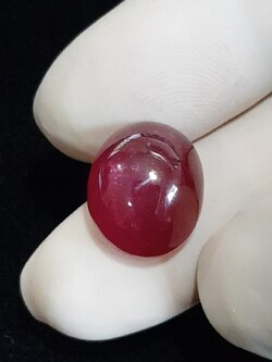 พลอย ทับทิม Ruby sapphire 20.27 กะรัต (Cts.) พลอยแท้ อัญมณีมงคลประจําวันเกิด เครื่องประดับพลอย