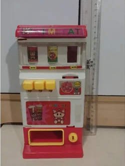 มือ2,มีหลายภาพ,โมเดลตู้ขายน้ำกระป๋องอัตโนมัติ ยังเล่นได้ปกติ ขนาดตามภาพ, Vending Machine model
