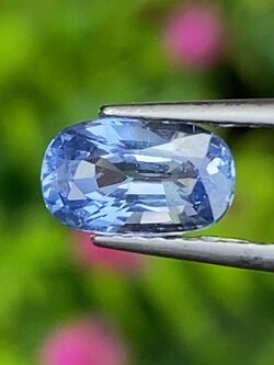 พลอย ไพลิน blue sapphire 1.22 กะรัต (Cts.) พลอยแท้ อัญมณีมงคลประจําวันเกิด เครื่องประดับพลอย