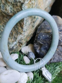 JT6711211 หยก พม่า แท้ Jade กำไลหยก 58.6 มม. (Jadeite bracelet) พม่า (Myanmar)