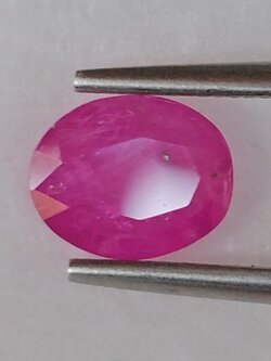 พลอย ชมพู พิ้ง แซฟไฟร์ Pink Sapphire 1.07 กะรัต (Cts.) พลอยแท้ อัญมณีมงคลประจําวันเกิด เครื่องประดับพลอย