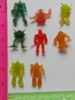 ตุ๊กตุ่น แอ๊นท์ 1.5" Ants ตุ๊กตุ่นยางตัวเล็กตัวยางใสหลากสี จำนวน8ตัว กันดั้ม Gundam RX-78