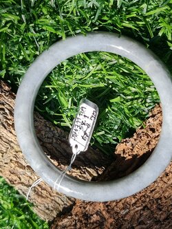 JB6711169 หยก พม่า แท้ Jade กำไลหยก 58.1 มม. (Jadeite bracelet) พม่า (Myanmar)