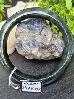 JB6804049 หยก พม่า แท้ Jade กำไลหยก 62.3 มม. (Jadeite bracelet) พม่า (Myanmar)