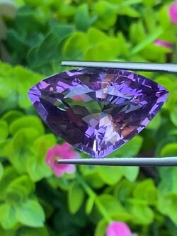 พลอย อเมทิส Amethyst 23.77 กะรัต (Cts.) พลอยแท้ อัญมณีมงคลประจําวันเกิด เครื่องประดับพลอย