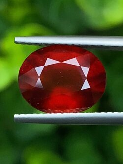 พลอย เฮลโซไนท์ การ์เน็ท Hessonite Garnet 4.80 กะรัต (Cts.) ดิบ Unheated พลอยแท้อัญมณีมงคล ประจําวันเกิด เครื่องประดับพลอย