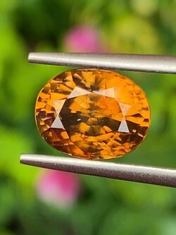 พลอย เพทาย Natural Zircon 4.51 กะรัต (Cts.) พลอยแท้อัญมณีมงคล ประจําวันเกิด เครื่องประดับพลอย