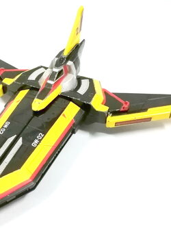 ของเล่น ของสะสม ยาน Guts Wing 2 ยานประจำหน่วย Guts ของอุลตร้าแมน ทีก้า Ultraman TIGA เป็นยานรบหลักลำที่สองของหน่วย ติดตั้งปืนแสงสองกระบอก ตัวนี้เป็นของเล่นชุด DX ปรับสภาพเปลี่ยนรูปแบบยานได้ ด้วยการพับปีกและปีกซ่อนชิ้นเล็ก และสามารถเปิดส่วนหน้าของยาน เป็นป