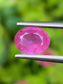 พลอย ชมพู พิ้ง แซฟไฟร์ Pink Sapphire 1.10 กะรัต พลอยแท้ อัญมณีมงคลประจําวันเกิด เครื่องประดับพลอย