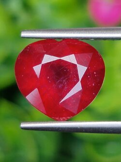 พลอย ทับทิม (Ruby Sapphire) 5.77 กะรัต (Cts.) พลอยแท้ อัญมณีมงคลประจําวันเกิด เครื่องประดับพลอย