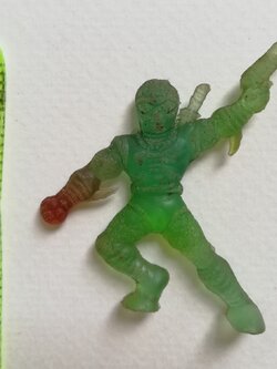 ตุ๊กตุ่น แอ๊นท์ 1.5" ตุ๊กตุ่นยางสีเขียว 'นินจาอวกาศ'
