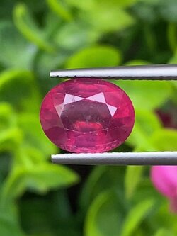 พลอย ทับทิม (Ruby Sapphire) 4.25 กะรัต (Cts.) พลอยแท้ อัญมณีมงคลประจําวันเกิด เครื่องประดับพลอย