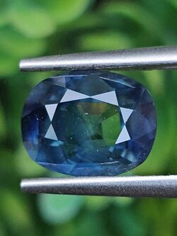 พลอย แซฟไฟร์ 2 สี Bi Color Sapphire 2.73 กะรัต (Cts.) พลอยแท้ อัญมณีมงคลประจําวันเกิด เครื่องประดับพลอย