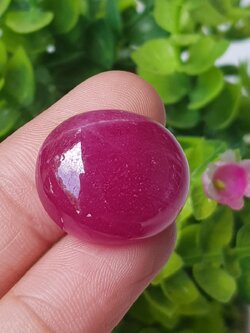 พลอย ทับทิม (Ruby Sapphire) 42.47 กะรัต (Cts.) พลอยแท้ อัญมณีมงคลประจําวันเกิด เครื่องประดับพลอย