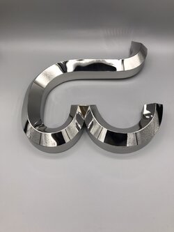 อักษรสามมิติ เลขที่บ้านสามมิติ