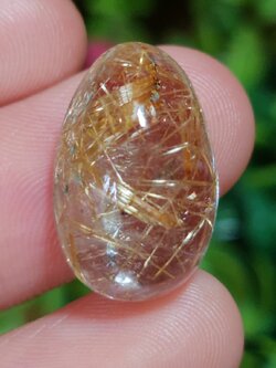 ไหมทอง ควอตซ์ Golden Rutilated Quartz 15.02 กะรัต Cts. พลอยแท้ อัญมณีมงคลประจําวันเกิด เครื่องประดับพลอย