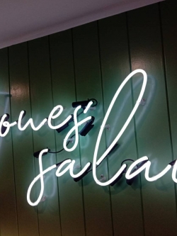 ป้ายไฟดัด LED ตัวอักษรฟอนต์ติด