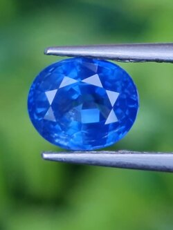 พลอย ไพลิน blue sapphire 1.43 กะรัต (Cts.) พลอยแท้ อัญมณีมงคลประจําวันเกิด เครื่องประดับพลอย