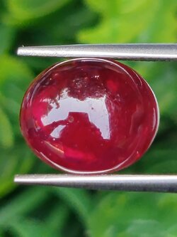 พลอย ทับทิม (Ruby Sapphire) 9.30 กะรัต (Cts.) พลอยแท้ อัญมณีมงคลประจําวันเกิด เครื่องประดับพลอย