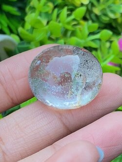 โป่งข่าม ควอตซ์ Rutilated Quartz 47.30 กะรัต Cts. พลอยแท้ อัญมณีมงคลประจําวันเกิด เครื่องประดับพลอย