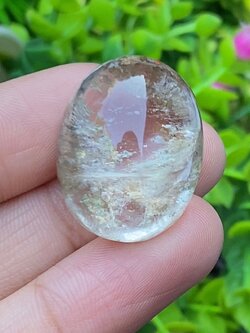 โป่งข่าม ควอตซ์ Rutilated Quartz 52.45 กะรัต Cts. พลอยแท้ อัญมณีมงคลประจําวันเกิด เครื่องประดับพลอย