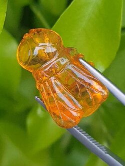 อำพัน แกะสลัก พญาตัวต่อ Wasp Natural Amber พลอยแท้ อัญมณีมงคลประจําวันเกิด เครื่องประดับพลอย