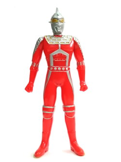 ซอฟ6นิ้ว อุลตร้าเซเว่นโรบอต (เซเว่นตัวปลอม)ขนาดตามภาพ สภาพดีมีรอยบ้าง งานตัวพิเศษ bandai 1994