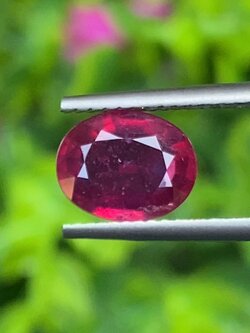 พลอย ทับทิม (Ruby Sapphire) 2.16 กะรัต (Cts.) พลอยแท้ อัญมณีมงคลประจําวันเกิด เครื่องประดับพลอย