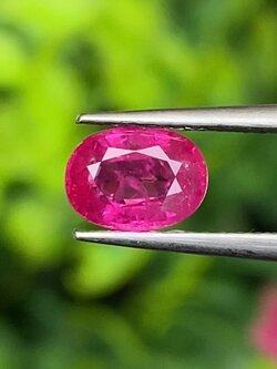พลอย ชมพู พิ้ง แซฟไฟร์ Pink Sapphire 1.09 กะรัต (Cts.) พลอยแท้ อัญมณีมงคลประจําวันเกิด เครื่องประดับพลอย