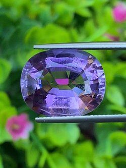 พลอย อเมทิส Amethyst 12.55 กะรัต (Cts.) พลอยแท้ อัญมณีมงคลประจําวันเกิด เครื่องประดับพลอย