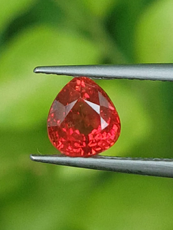 พลอย ซองเจีย แซฟไฟร์ Songea Sapphire 1.25 กะรัต (Cts.克拉) พลอยแท้ อัญมณีมงคลประจําวันเกิด เครื่องประดับพลอย