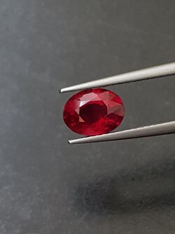 พลอย ทับทิม Ruby sapphire 1.72 กะรัต (Cts.) พลอยแท้ อัญมณีมงคลประจําวันเกิด เครื่องประดับพลอย