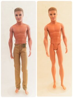 ตุ๊กตาผู้ชาย เคน แฟชั่นโพสต์ ท่ายืนทิ้งน้ำหนักลงที่ขาขวา แขนขาแน่น Mattel China 2013