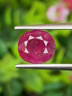 พลอย ทับทิม (Ruby Sapphire) 2.22 กะรัต พร้อมใบเซอร์ พลอยแท้ อัญมณีมงคลประจําวันเกิด เครื่องประดับพลอย