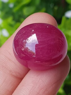 พลอย ทับทิม (Ruby Sapphire) 47.26 กะรัต (Cts.) พลอยแท้ อัญมณีมงคลประจําวันเกิด เครื่องประดับพลอย