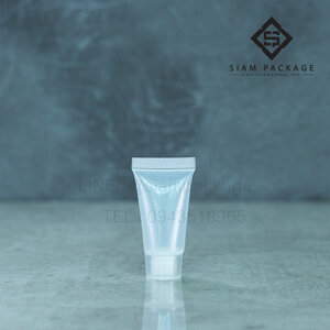 หลอดโฟม ฝาเกลียว ขนาด 5g. หลอดใสฝาใส