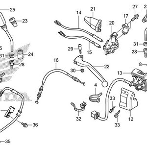 F-3 ปลอกแฮนด์/สวิทช์/สายเร่ง AT