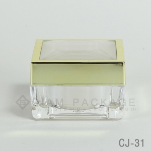 กระปุก อะคริลิค ฝาเพชร รหัส CJ-31