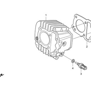 E-5 เสื้อสูบ/เซนเซอร์/ปะเก็นชุด(H)