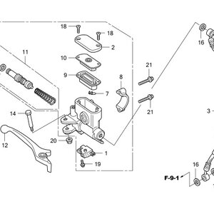 F-4 ปั๊มดีสบน/มือเบรคหน้า(ดีส)