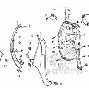 F-8 ฝาครอบไฟหน้า/บังลมใน AT